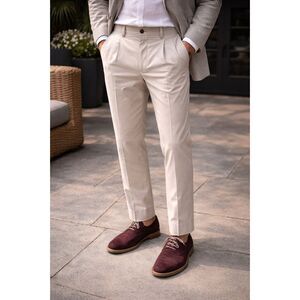 Brunello Cucinelli Beige Leisure Fit Chino Pants Trousers  Mens Size 52